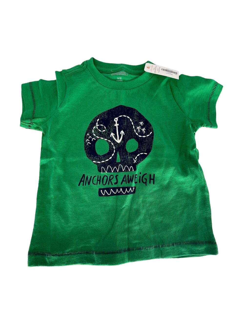NWT Gymboree Green Graphic Short Sleeve T-Shirt Boys Size 6-12 Months